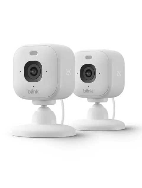 Blink Mini 2K+ (New), Plug-in Home & Pet Indoor Security Camera, W/2K Video, New