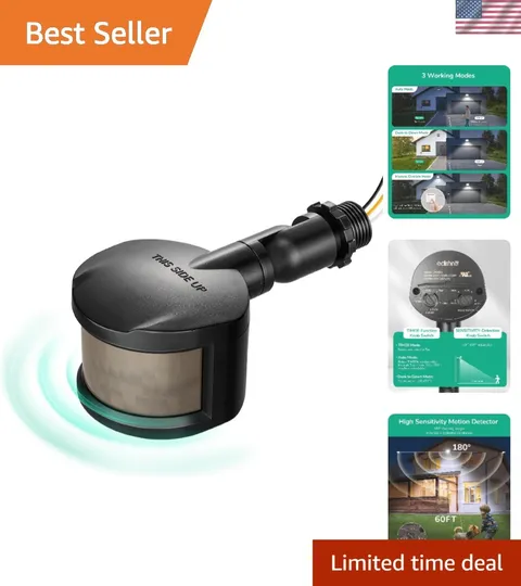 Motion Sensor, 180-Degree Replacement Motion Detector for Security Floodlight...