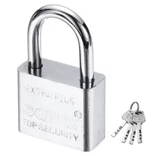 62 x 40 mm Heavy Duty Lock Alloy Steel High Security Padlocks with 3 Keys