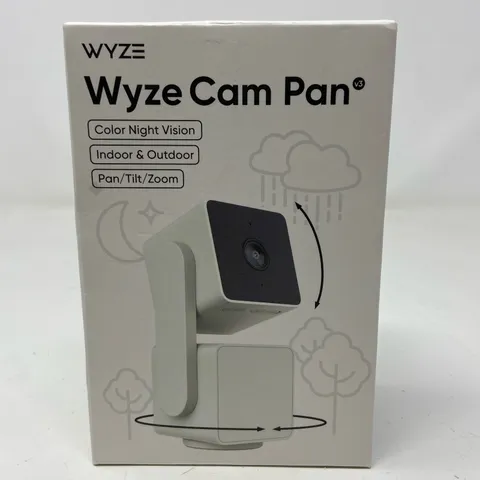 Wyze Cam Pan v3 1080p PTZ Security Camera White IP65 Indoor/Outdoor