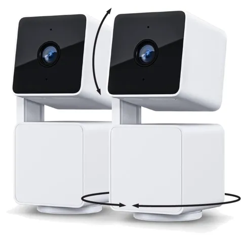 Alexa & Google Assistant Compatible Cam Pan v3, 2-Pack