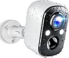 Security Cameras Wireless Outdoor, 2K Battery Powered Wifi Cameras for Home Secu