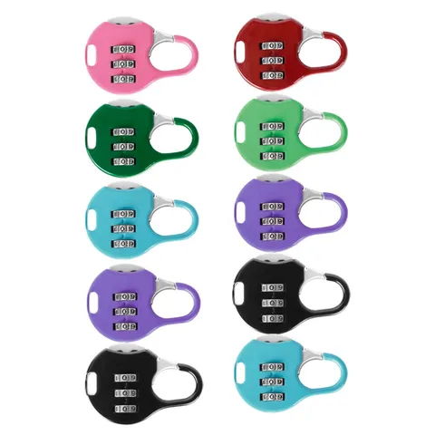 10 Pcs Drawer Password Lock Coded Combination Padlock for Suitcase