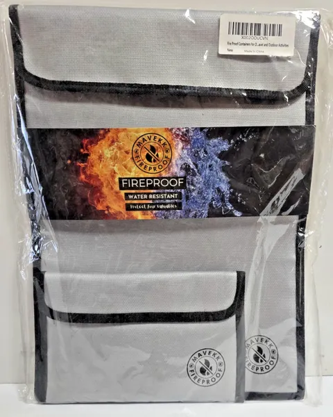 DocSafe 5200°F Fireproof Document Bag Set with Travel Organizer Case