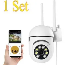 8MP Wi-Fi PTZ Security Camera 4X Zoom Night Vision Two-Way Audio