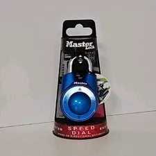 Master Lock 1500ID Speed Dial Combination Lock Blue