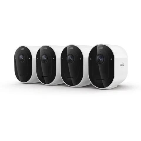 Arlo Pro Security Camera 2K HDR (6th Gen, 2025 Release) - 4 Cameras, White