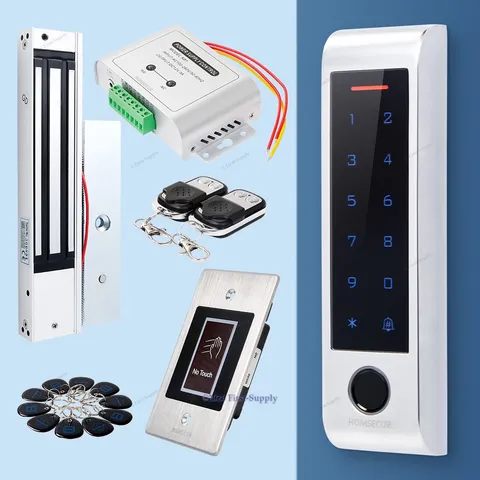 HOMSECUR Weatherproof IP66 APP WIFI Fingerprint PIN Access Control Touch Keypad