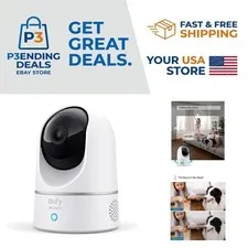 360° Pan & Tilt Indoor Camera - AI-Driven Motion Tracking & Night Vision