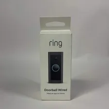 Ring Doorbell Wired Outdoor Security Camera 5AT3T5 Unclaimed