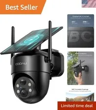 Eco-Friendly Solar Surveillance Camera - Waterproof with 33ft Night Vision Range