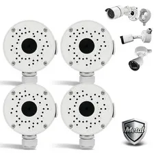 Metal Aluminum IP66 Waterproof Bullet Security Camera Junction Box, 4Pack