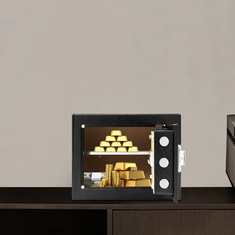 Black Color Security Safe Box, for Money Cash Valuables, Digital Home Safe