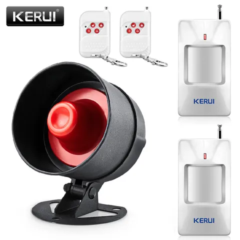 Wireless Loud Alarm Siren Burglar Horn Siren Home Alarm System Motion Detector