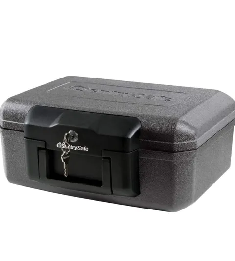 SentrySafe Fireproof Safe with Key Lock, Chest Lock Box for Home or Travel...
