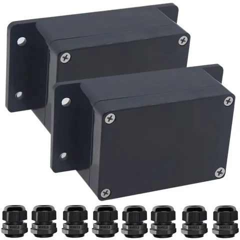 2Packs Junction Box IP65 3.94"x2.68"x1.97"(2Pcs), Fixed Ear Design
