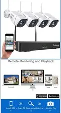 FIRSTREND WiFi Home Security Camera System 8CH NVR with 4x 1080P Camera 500G HDD
