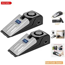 Adjustable 120dB Door Stop Alarm – Protective Wedge for Travel, Home & Apartment