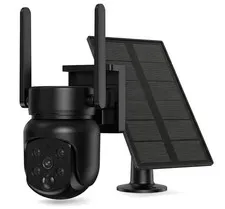 Camera Wireless Outdoor: 2K 360° No WiFi Needed, Solar + 9000 mAh Battery