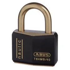 ABUS 40mm Nautical Marine Padlocks-x 10 KEYED ALIKE Abus Padlock-T84MB40BLKKA1