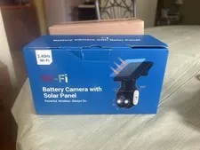 1080p WiFi Security Camera with Solar Panel, Battery Powered, Pan Tilt, AI Motio