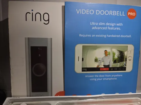 Ring Video Pro Doorbell 1080p HD Camera W Motion Detection Night Vision