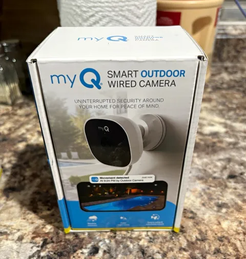 MyQ Smart Outdoor Wired Camera - unopened and sealed