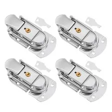 4 Pcs Metal Toggle Latch Suitcase Clasp Lock Locking Latches for Boxes