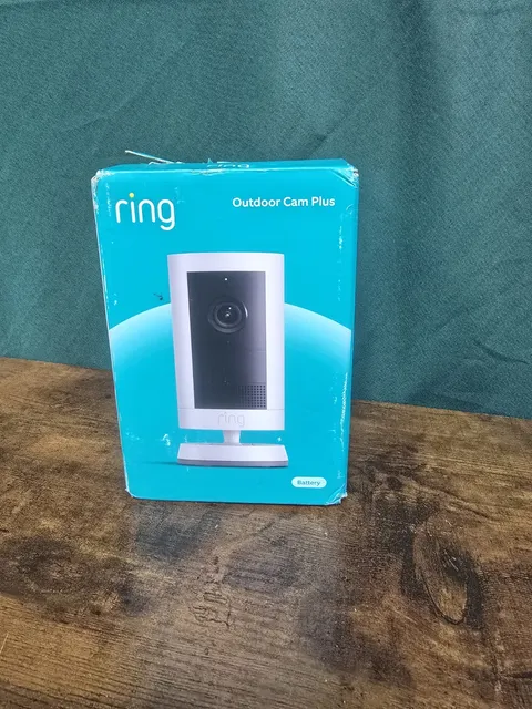 Ring Outdoor Cam Plus | Battery | Video + Ring Vision | White | New In Box