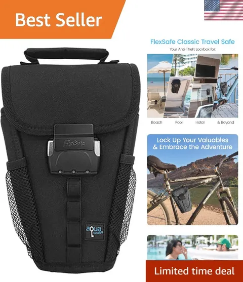 Portable Travel Safe Black, : Classic Anti-Theft Nylon Portable Safe for Phon...