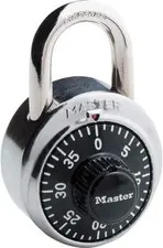 Master Lock 1500D Dial Combination Padlock - Locker Lock, Anti-Shim Design, BLK