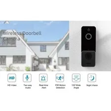 1080P Wireless Video Doorbell 2-Way Audio With PIR Motion Detection