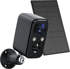 Security Camera Wireless Outdoor with Solar Panel Cameras for Home Security, Ind