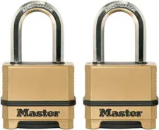 Gold Outdoor Combination Lock, Heavy Duty Weather Resistant Padlock, Resettab...