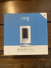 Ring Stick Up Cam Plug-In Indoor/Outdoor 1080p Wired Security Camera