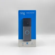Ring Battery Doorbell 2nd Gen Retinal 2K Speckled Gray New Factory Sealed
