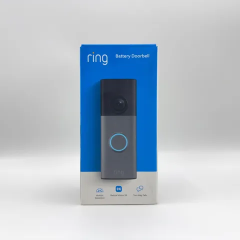 Ring Battery Doorbell 2nd Gen Retinal 2K Speckled Gray New Factory Sealed