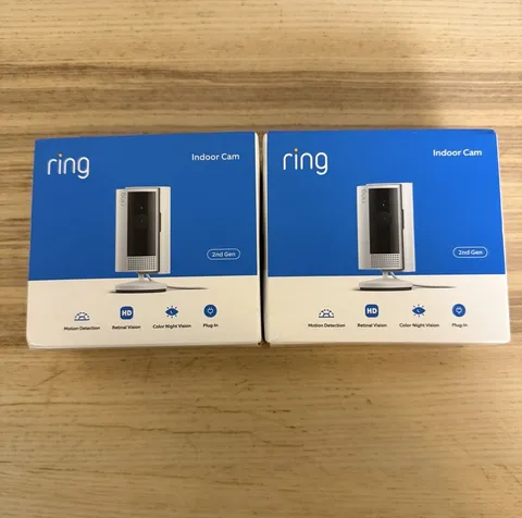 Ring Indoor Cam (2nd Gen) White - LOT OF TWO