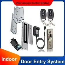 Access Control System, door entry Electric Magnetic Lock 600LB + l z bracket Kit