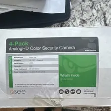 Q-See 3-Pack AnalogHD HD 720P Color Security Camera System Indoor Model QTH7Z13D