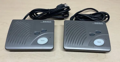 Radio Shack #43-3103 2 Station Deluxe FM Wireless Intercom System Tested Works