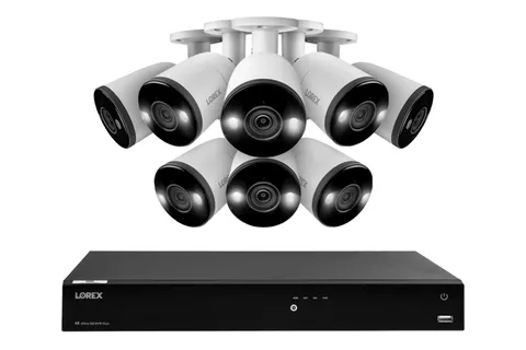 Lorex Fusion 4K 16 Camera Capable 4TB Wired NVR System with H13 Bullet Cameras