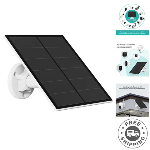 Durable  Waterproof Solar Panel – 5W USB Charger for Battery-Powered Cameras