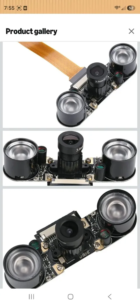 Raspberry Pi Camera Module 5MP OV5647 1080p IR Night Vision Focus