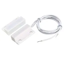 Surface Mount Wired NC Door Sensor Alarm Magnetic Reed Switch White MC-38