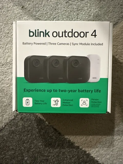 Blink Outdoor 4 Wireless Smart Security Camera, 2 Year Battery Life, 1080p