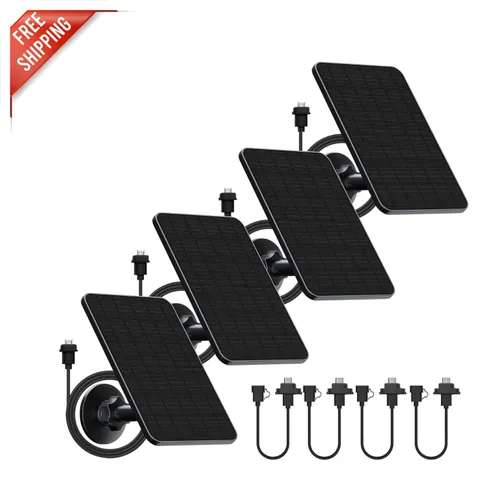 Continuous Power 4 Pack Solar Panels for Blink Outdoor - Easy Install & Protect