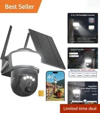Wireless Outdoor Surveillance Camera: 2K Resolution, Motion Alerts & 2-Way Audio