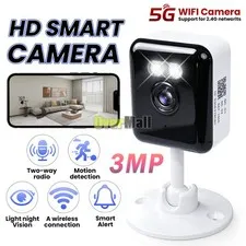 2.4g/5g Wifi Security Camera 2K 3MP HD Wi-fi Baby Pet Monitor Night Vision Cam