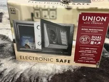 Union Safe Company 0.37 cu ft Electronic Safe, Keypad/Key, Steel Wall Mount